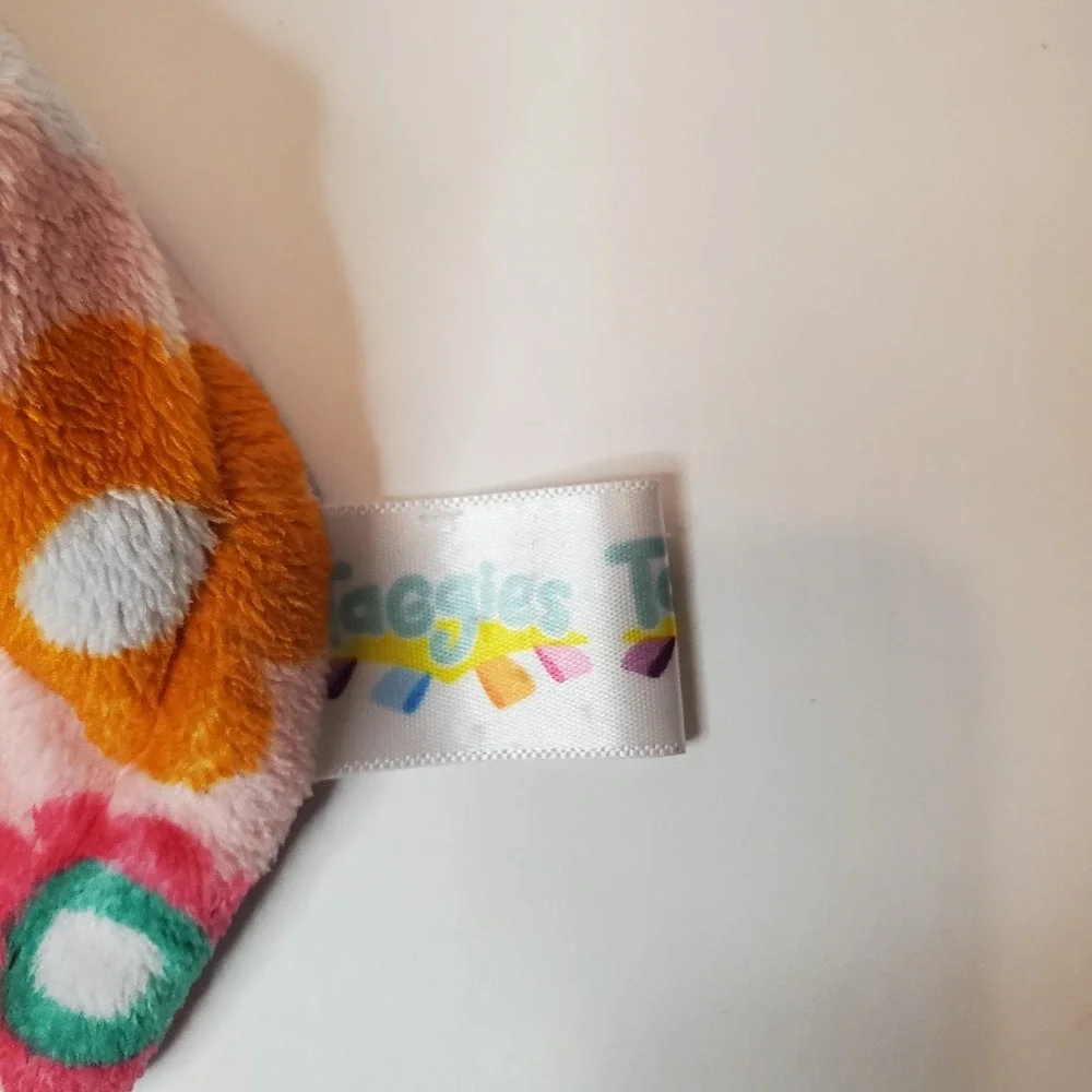 Bright Starts Taggies Security Blanket‎ Baby Lovey Pink Flowers Floral Purple
